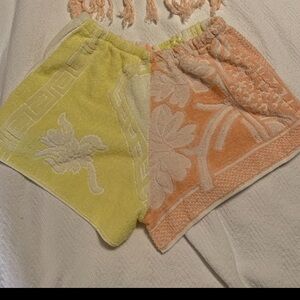 Vintage Towels Reworked to Shorts